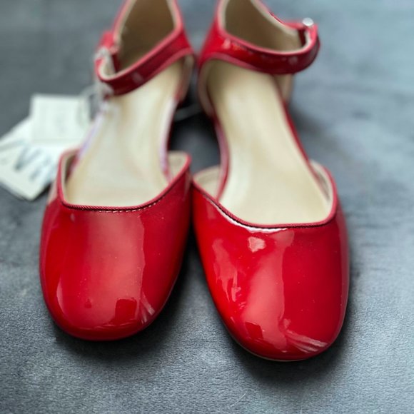 Zara Size 4 Youth Patent Red Shoes New With Tags - Picture 5 of 5